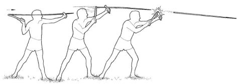 Uso bastón perforado