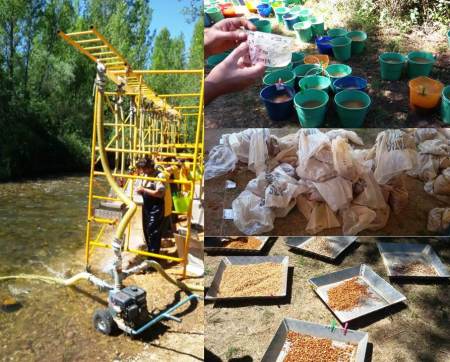 Equipo de Atapuerca en el río Arlanzón