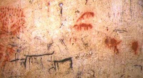 Arte rupestre en la Galería del Sílex