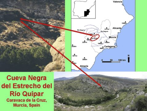 Cueva Negra mapa