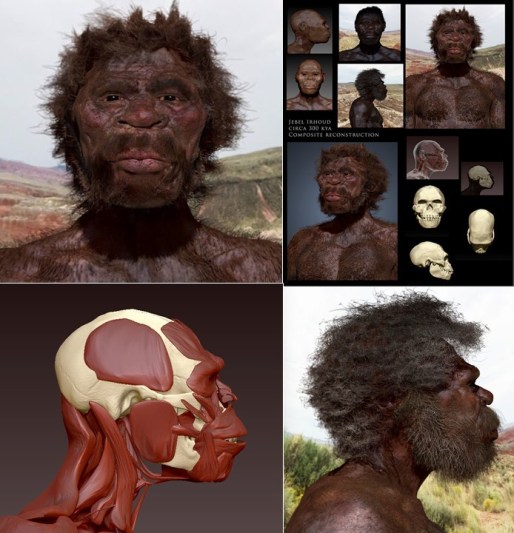 Paleoart John Bavaro. Jebel Irhoud