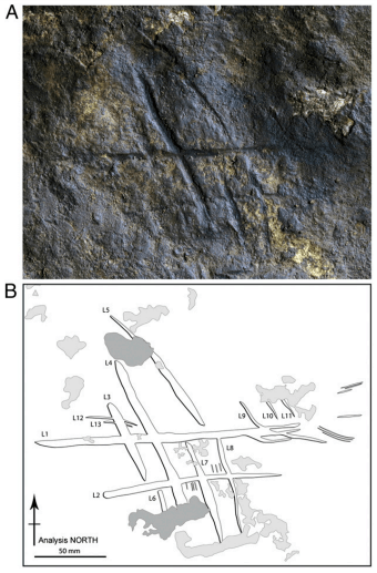 Engraving from Gorham’s Cave