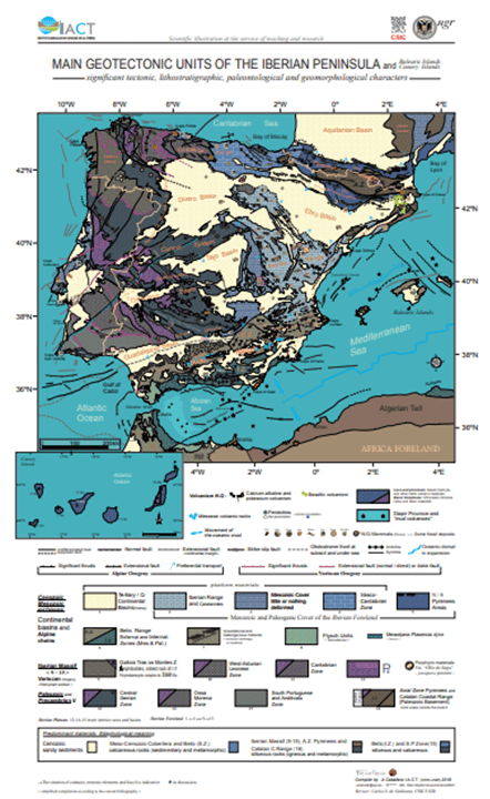 Póster Main Geotectonic Units of the Iberian Peninsula