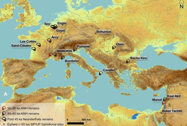 Los humanos modernos ya estaban en Europa occidental hace 54.000&nbsp;años