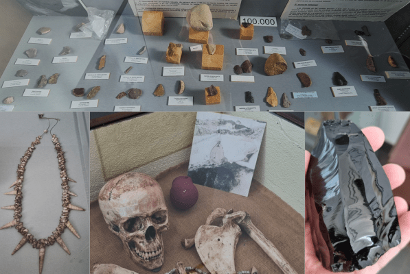 Algunos objetos en el Centro de Interpretación de los Yacimientos Arqueológicos de La Araña