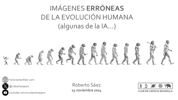 Imágenes erróneas de la evolución humana (algunas de la&nbsp;IA)