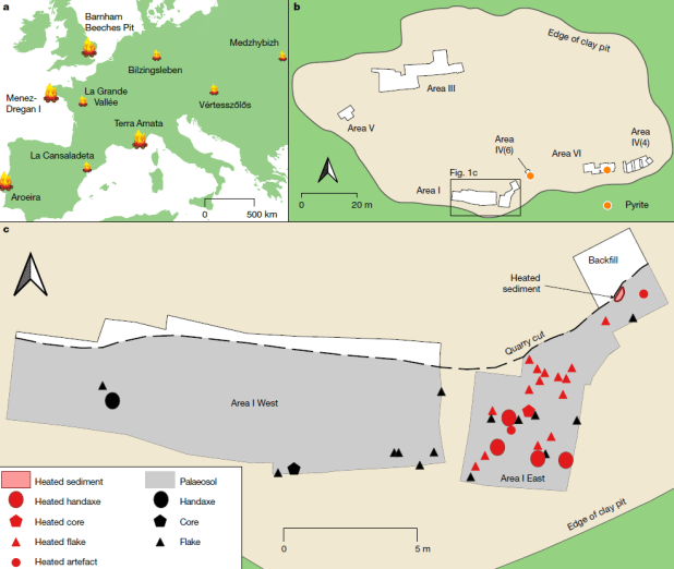 El dominio de la producción de fuego hace unos 400.000 años: Barnham, Reino&nbsp;Unido